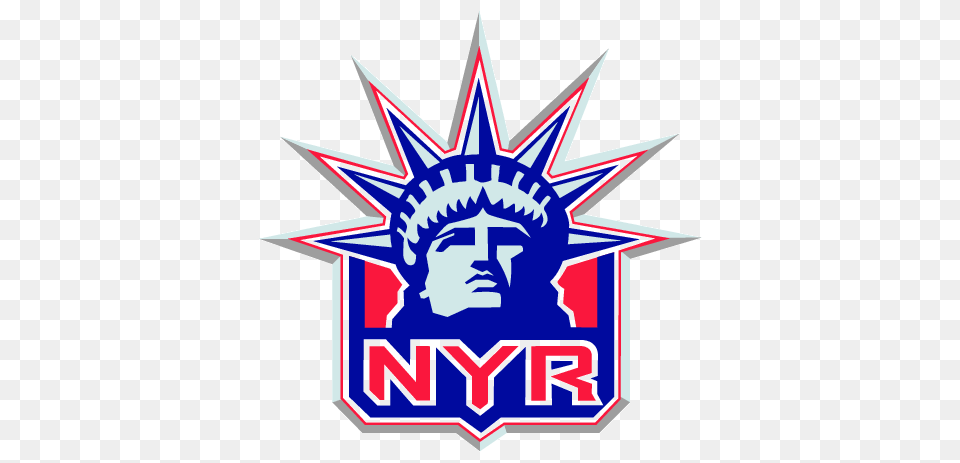 Download Of New York Rangers Vector Logo, Emblem, Symbol, Face, Head Png Image