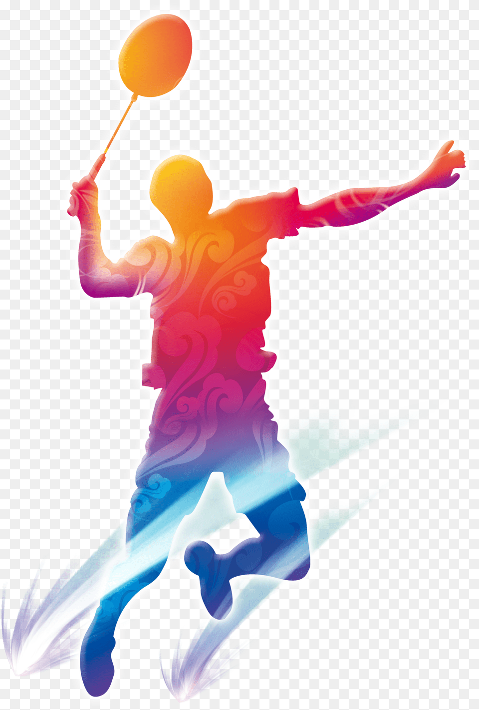 Download Of Silhouettes Badminton Playing People Hd, Juggling, Person, Baby Free Transparent Png