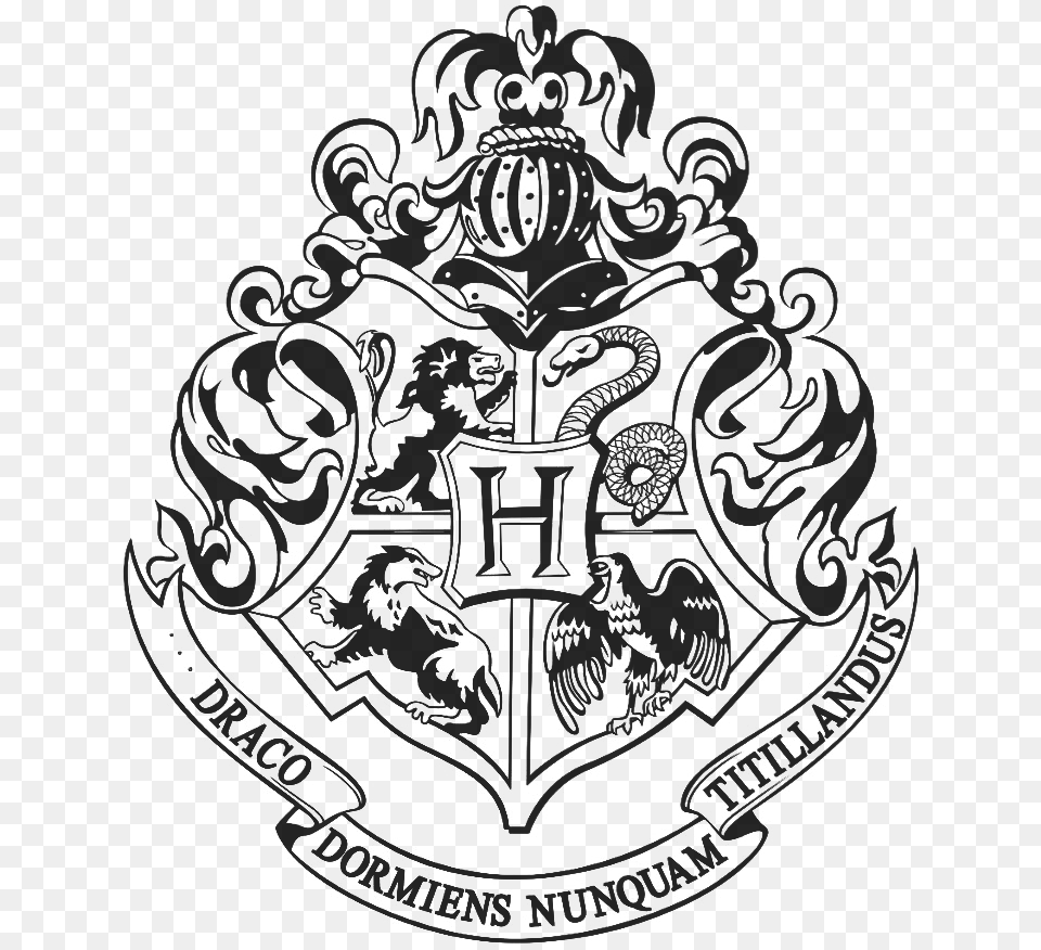 Download Official Hogwarts Crest For Free Harry Potter Coloring Pages Hogwarts Crest, Emblem, Symbol, Person Png Image