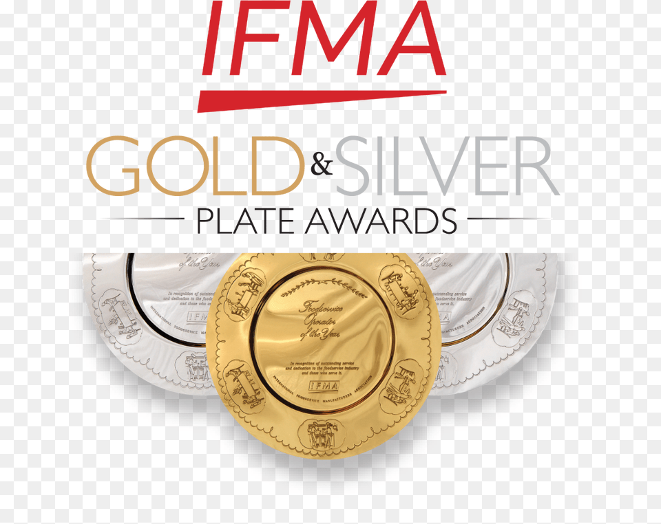 Download Often Called The Academy Awards Of Foodservice Ifma Gold And Silver Plate Awards, Gold Medal, Trophy Png