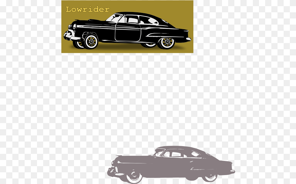 Download Old Car Clip Art Lowrider With No, Alloy Wheel, Vehicle, Transportation, Tire Png Image