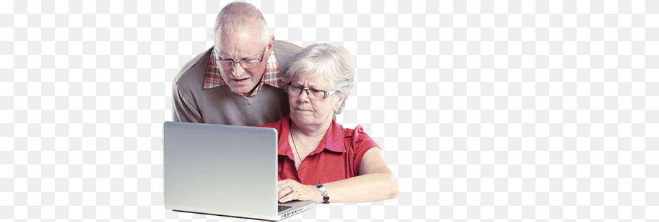 Old Person Confused By Old People Confused By Technology, Computer, Electronics, Pc, Laptop Free Png Download