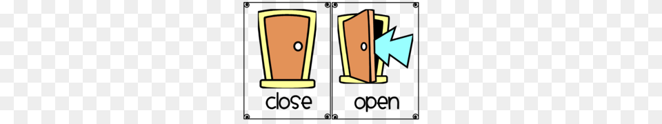 Open And Close Worksheets For Preschool Clipart Door, Cup, Computer Hardware, Electronics, Hardware Free Png Download