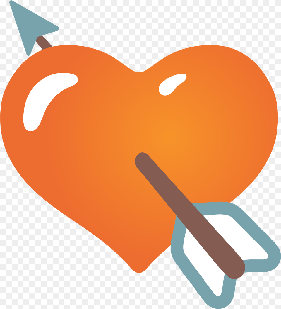 Download Open Arrow Heart Emoji Android Image With No Heart, Food, Sweets Free Transparent Png