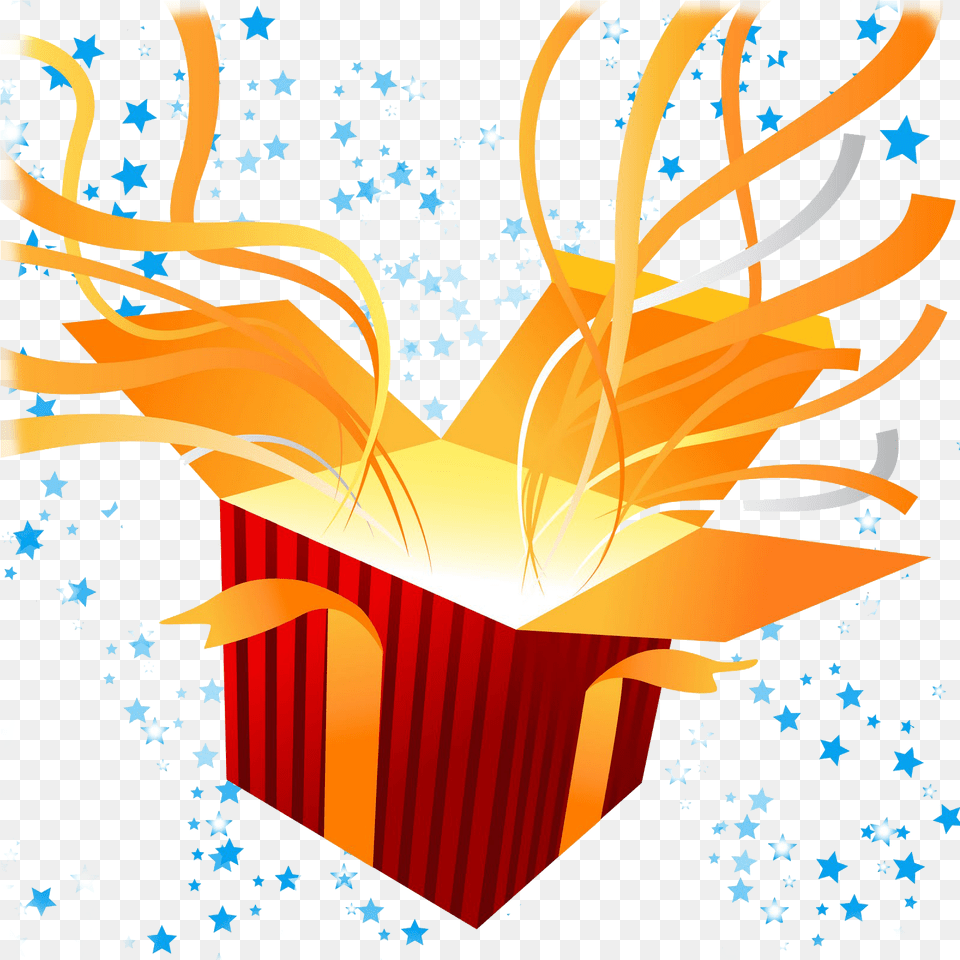 Open Birthday Gift Uokplrs Virtual Gifts, Fire, Flame Free Png Download
