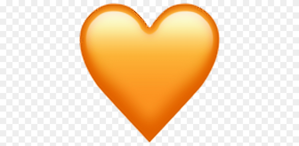 Download Orange Heart Emoji Transparent Uokplrs Heart, Balloon Png