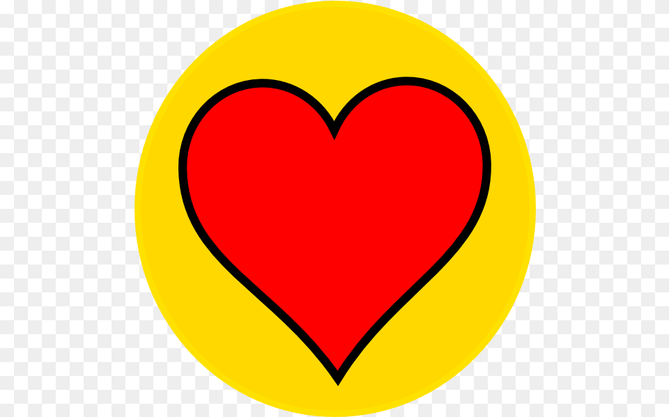 Orange Heart Red And Yellow Heart, Logo, Disk Free Png Download