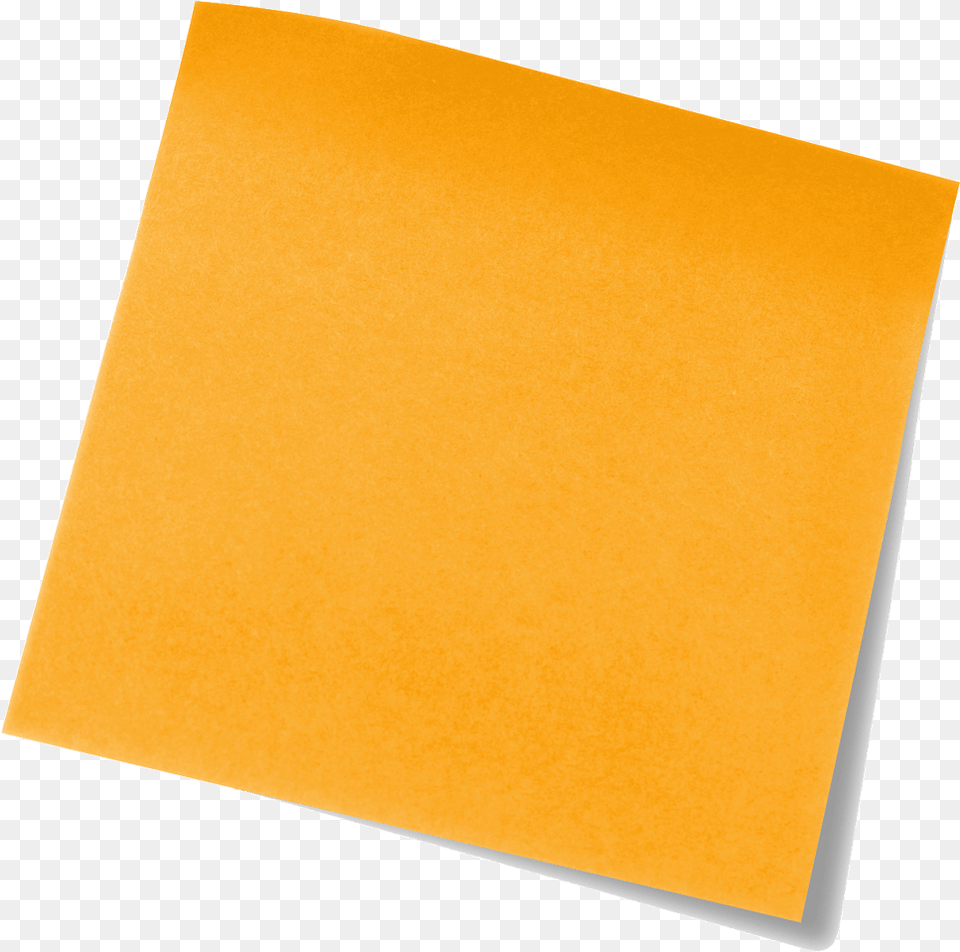 Download Orange Post It Note Image Orange Sticky Note Transparent, Paper Png