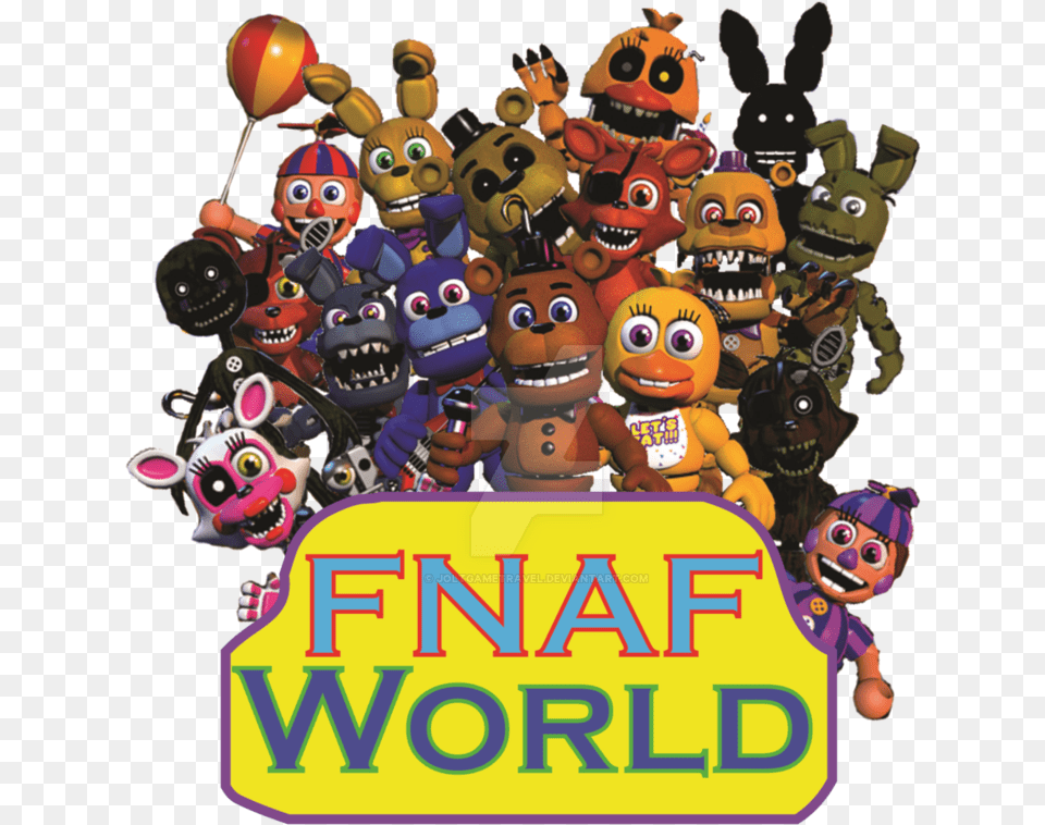 Download Order The Fnaf Games Best To Worst Fnaf World Fnaf World Logo, Baby, Person, Toy, Face Png Image