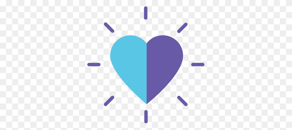 Original Size Is 500 427 Pixels Blue And Purple Blue And Purple Heart, Blackboard Free Png Download