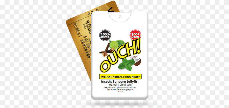 Download Ouch Relief Mint, Herbal, Herbs, Plant, Text Free Png
