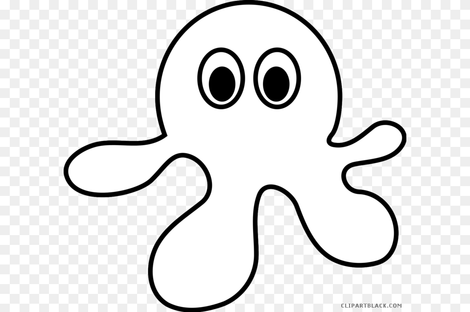 Outline Image Of Octopus Clipart Octopus Clip Art, Stencil, Silhouette, Animal, Fish Free Png Download