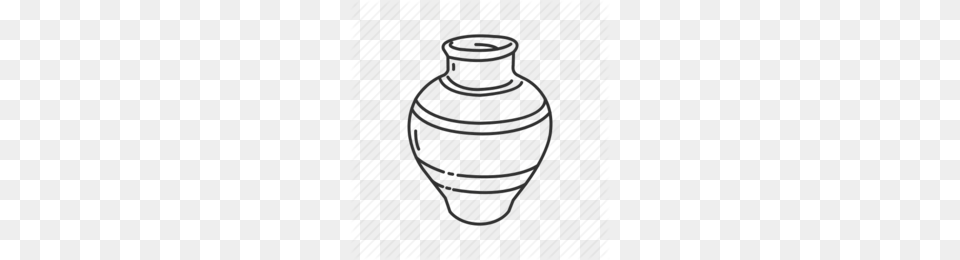 Download Outline Picture Of Pot Clipart Clip Art Illustration, Jar, Pottery, Vase, Urn Png Image