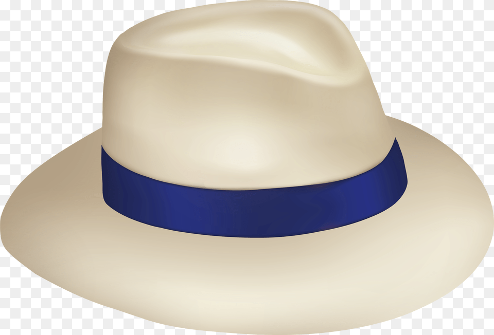 Download Panama Sun Hat With Blue Ribbon Images Panama Hat Blue Ribbon, Clothing, Sun Hat Free Png