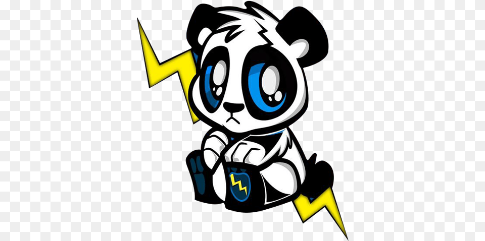 Download Panda Mlg With No Background Pngkeycom Lightning Pandas Logo Png Image