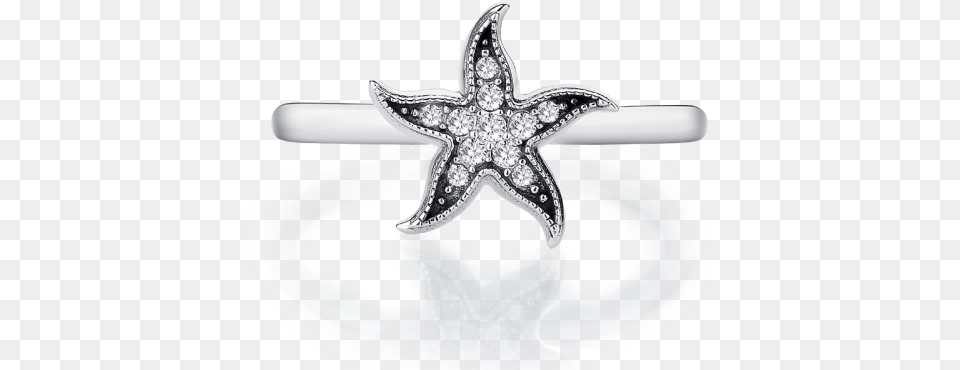 Download Pandora Charms By Only Lovely Starfish Starfish Ring Pandora, Accessories, Jewelry, Diamond, Gemstone Png Image