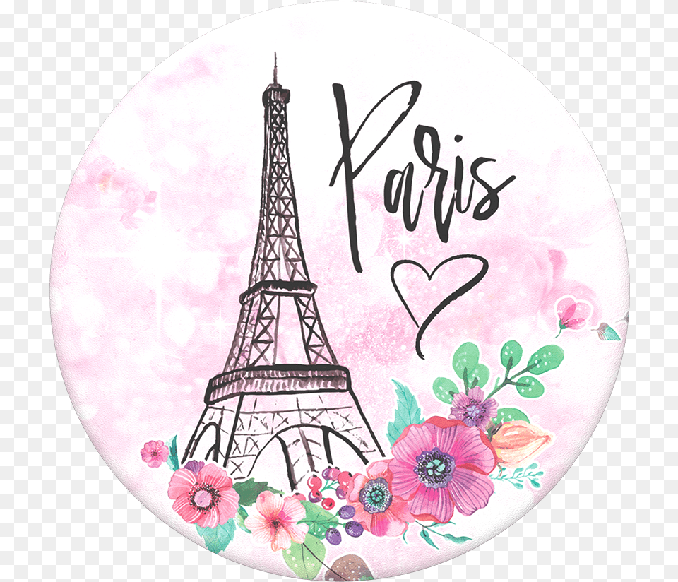 Download Paris Eiffel Tower Flowers Vector With Transparent Background Transparent Eiffel Tower Clip Art, Architecture, Building Png Image