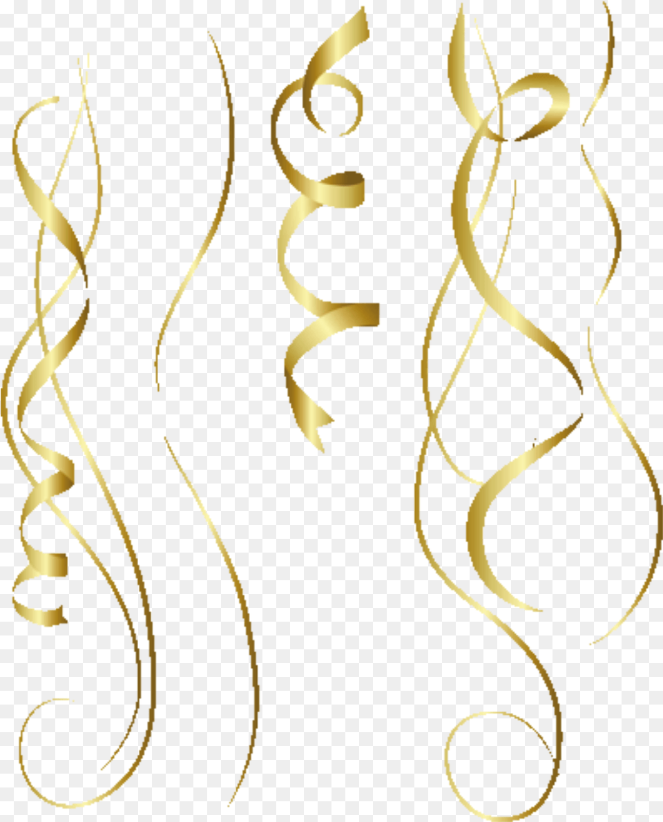 Download Party Confetti Simonevdw Gold Streamers Background, Accessories, Earring, Jewelry, Text Free Transparent Png