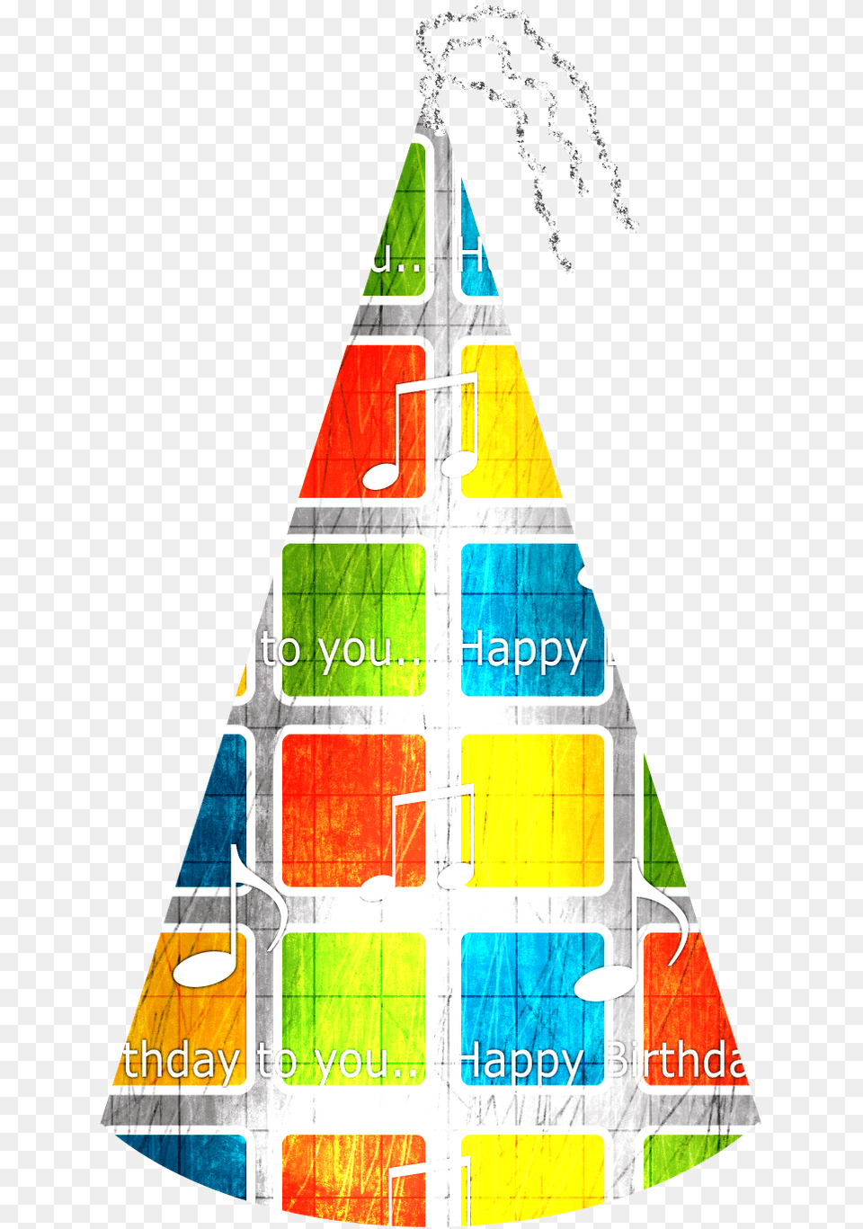 Download Party Hat Happy Birthday To You, Clothing, Triangle Png Image