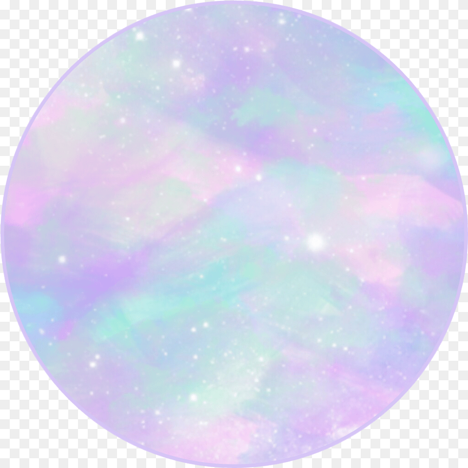 Pastel Galaxy Sticker Circle Clave De Sol, Accessories, Gemstone, Jewelry, Ornament Free Png Download
