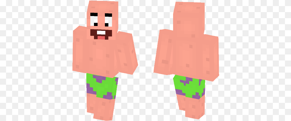 Download Patrick Star Minecraft Skin For Demon Slayer Skin In Minecraft, Person Png