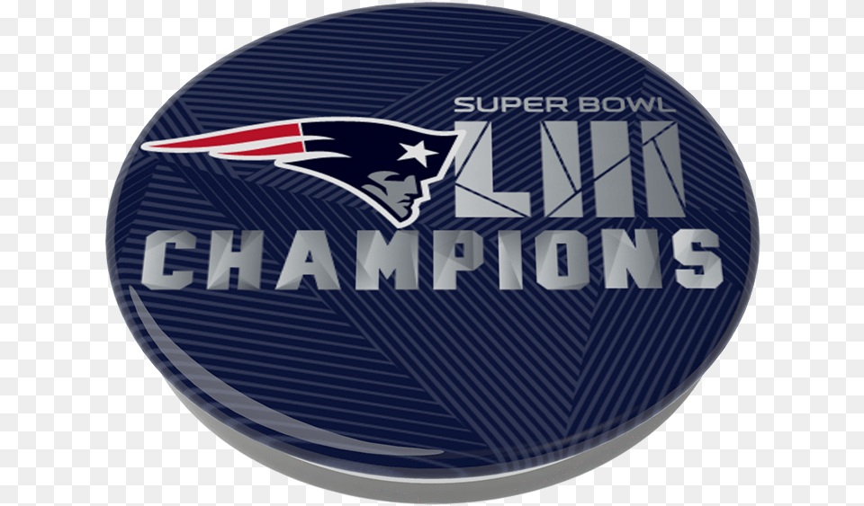 Download Patriots Super Bowl Liii Champions New England Emblem, Badge, Logo, Symbol, Face Png Image