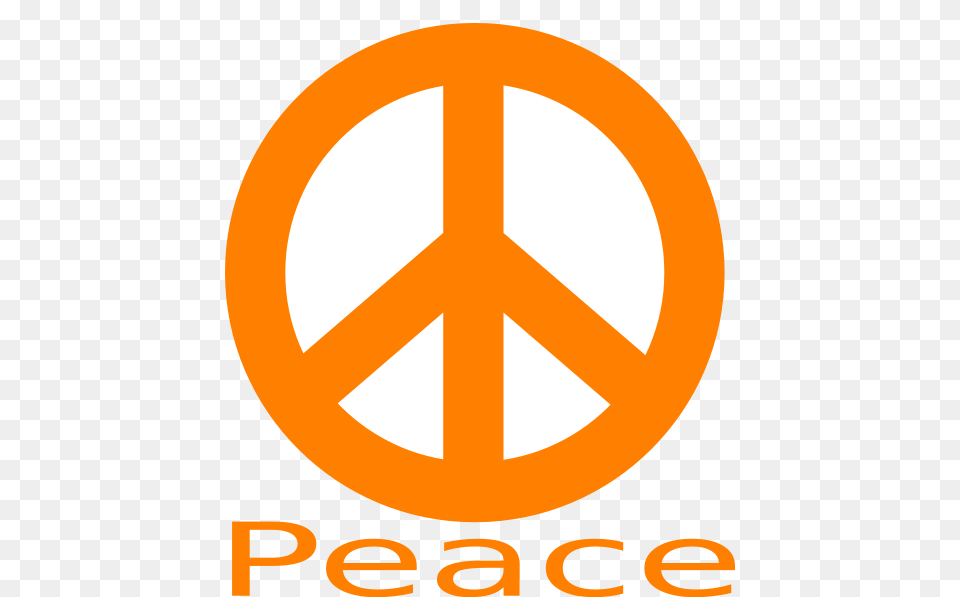 Download Peace Sign Orange Clipart Peace Symbols Clip Art Orange, Logo, Symbol Free Png