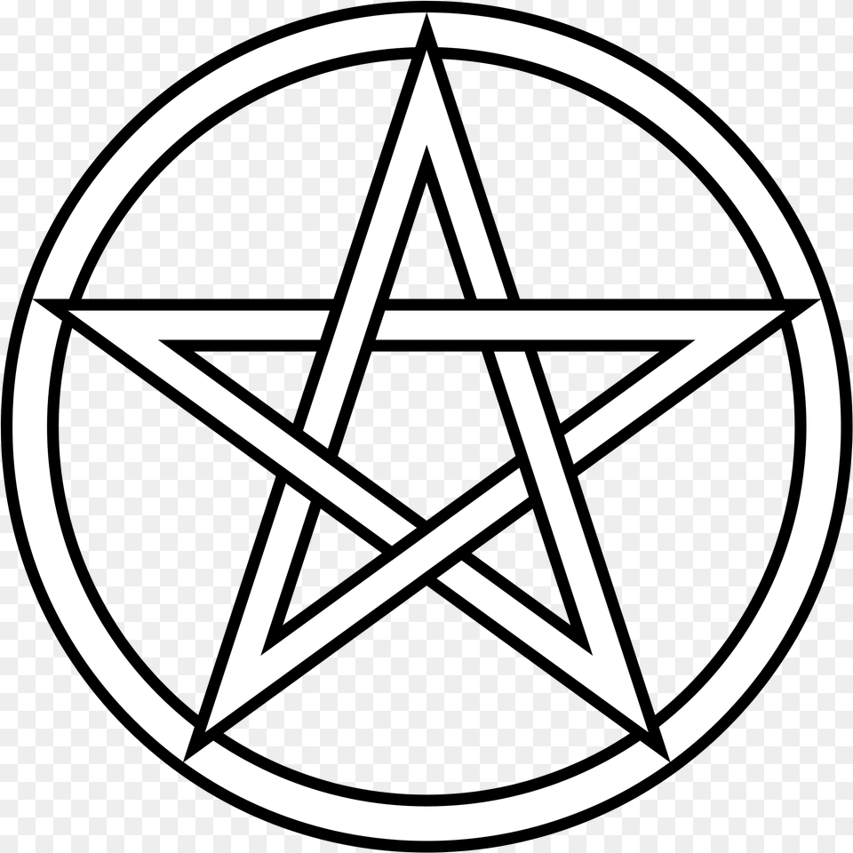 Download Pentacle White Pentagram, Star Symbol, Symbol, Disk Free Transparent Png