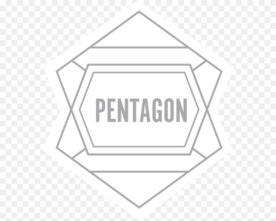 Pentagon Logo White Grey 01 Logo Saka Kominfo, Outdoors, Blackboard Free Png Download