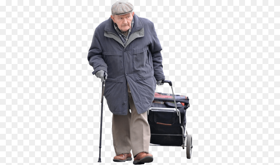 People Old Man Full Size, Clothing, Coat, Adult, Person Free Png Download