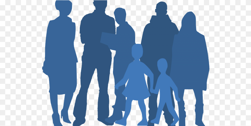 Download People Silhouette Clipart Community Man Groups Of People Silhouette, Person, Walking, Crowd, Adult Free Png