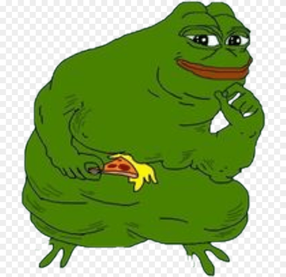 Download Pepe Frog Greenfrog Pepelove Love Cute Fat Fat Pepe The Frog, Green, Diaper, Animal, Amphibian Free Transparent Png