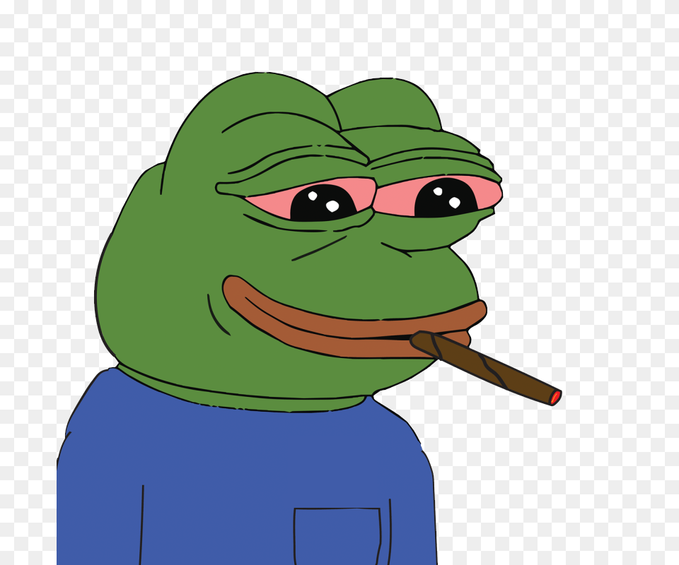 Download Pepe Frog Pepe Smoking Meme, Cartoon, Baby, Person, Head Free Png