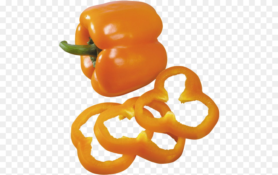 Download Pepper Slices Habanero Chili Full Size Bell Pepper Slice, Bell Pepper, Food, Plant, Produce Free Png