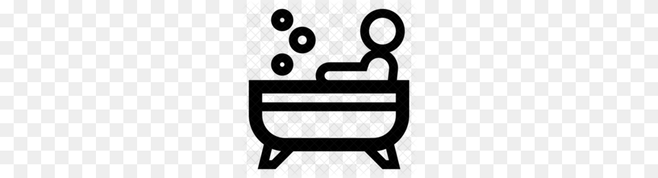 Download Person Getting Into Bathtub Icon Clipart Bathroom Baths, Bench, Furniture, Pattern, Indoors Free Transparent Png