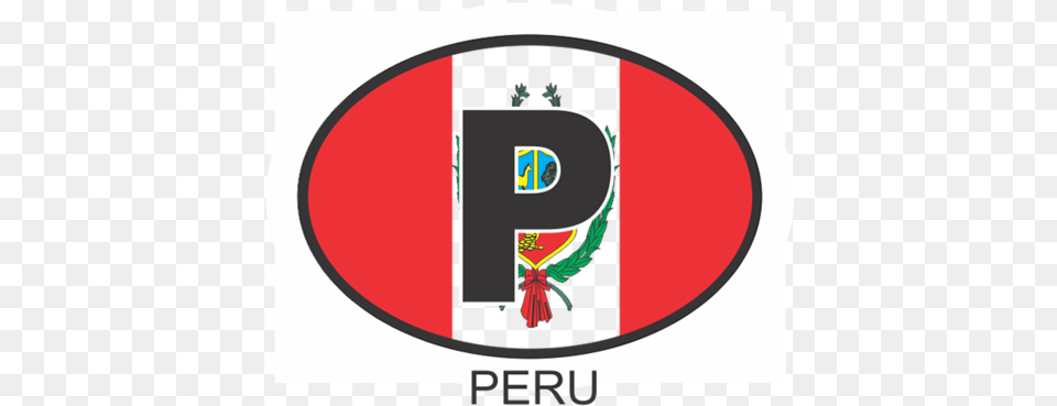 Download Peru Osc1 Colour Oval Car Decal Flag Fridge Partido Nacional Revolucionario, Sticker, Emblem, Symbol, Logo Free Png