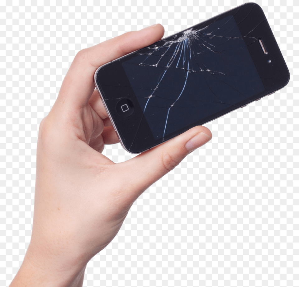 Phone In Hand Image For Broken Phone In Hand, Electronics, Iphone, Mobile Phone Free Png Download