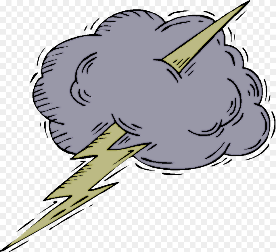 Download Photo Of Thundercloudthunderstormstorm Thunder Clouds Animation Transparent, Person, Face, Head Free Png