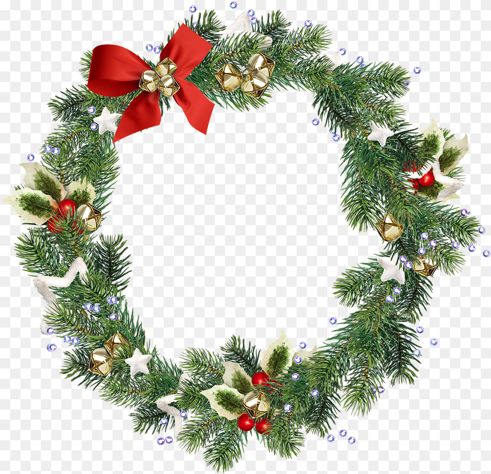 Download Photo Of Wreathchristmas Christmas Wreath Graphic, Plant Png