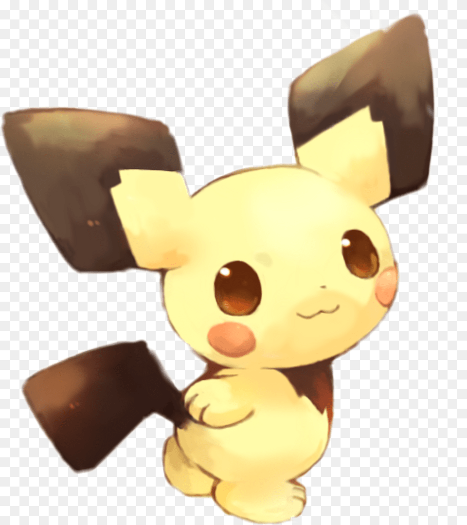 Download Pichu Sticker Cute Pichu Full Size Image Cute Pokemon Pichu, Baby, Person, Face, Head Free Transparent Png