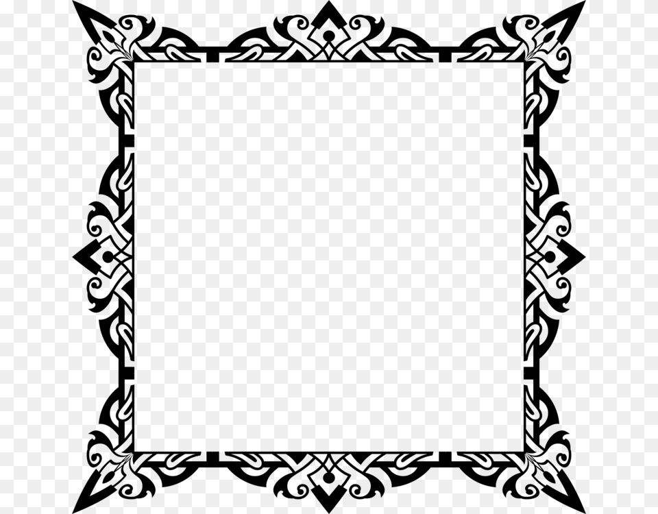 Picture Frames Paper Clip, Gray Free Png Download