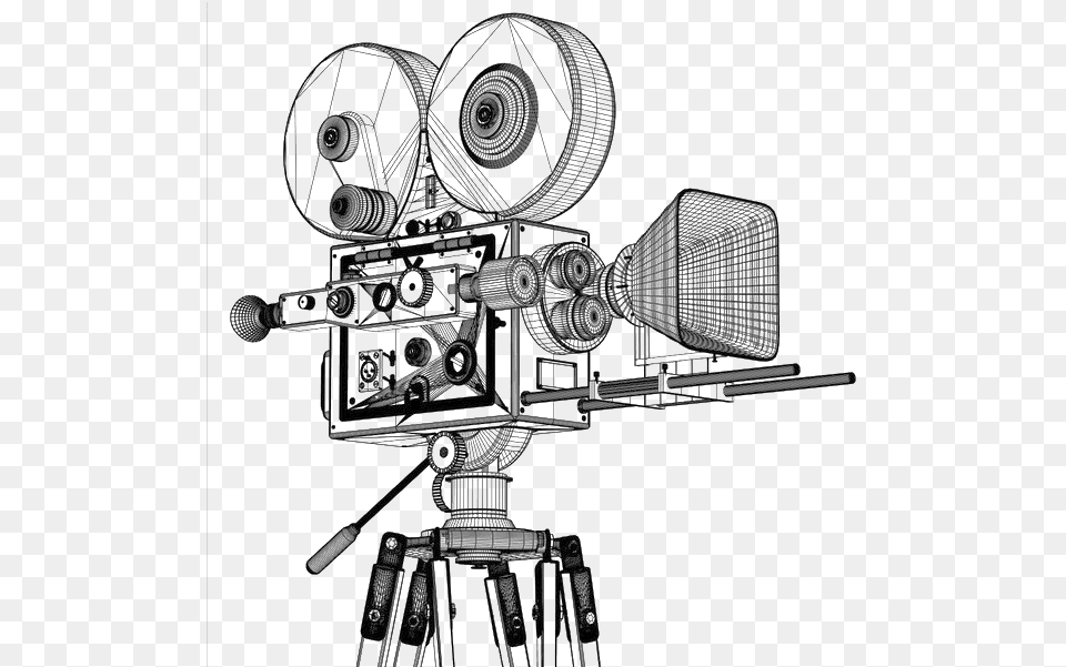 Download Picture Freeuse Library Sebastopol Video Production Old Film Camera Drawing, Tripod, Electronics Free Transparent Png