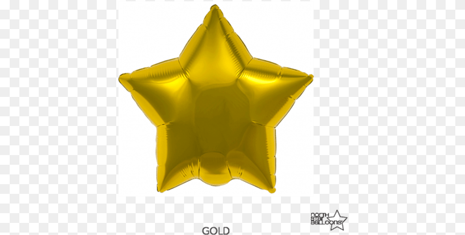Download Picture Of Foil Balloon Gold Star 23cm Star Balloon, Symbol, Star Symbol, Animal, Fish Free Png
