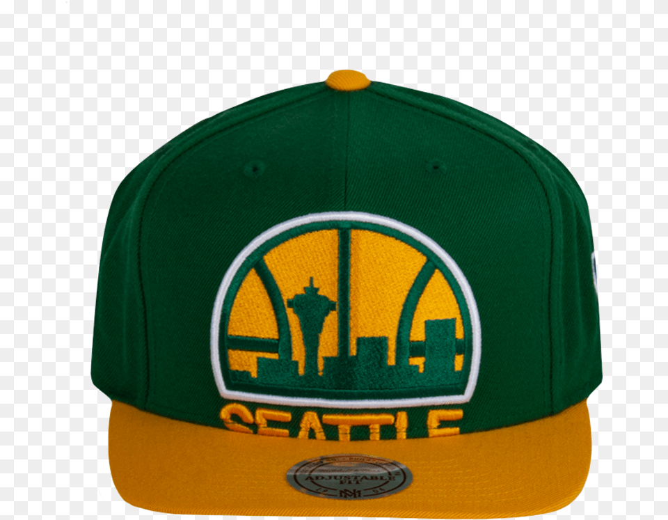 Picture Of Nba Seattle Supersonics Cropped Xl Logo Seattle Supersonics, Baseball Cap, Cap, Clothing, Hat Free Png Download