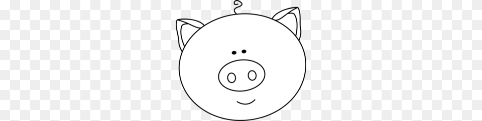 Pig Face Clipart Pig Clip Art Clipart Stencil, Disk, Piggy Bank Free Png Download