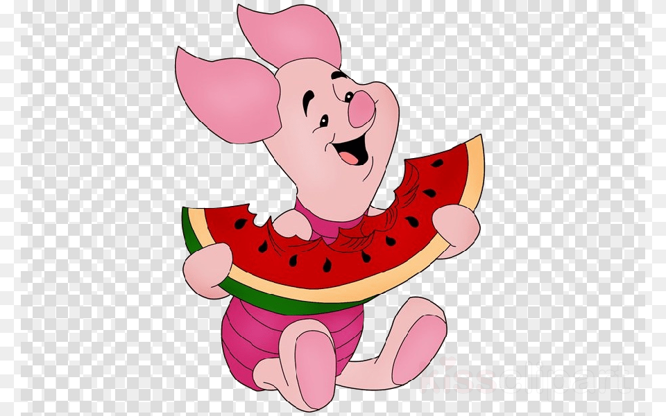 Download Pigle Winnie Pooh Clipart Piglet Winnie Tampon De Fond Clear Damier, Food, Fruit, Plant, Produce Free Png