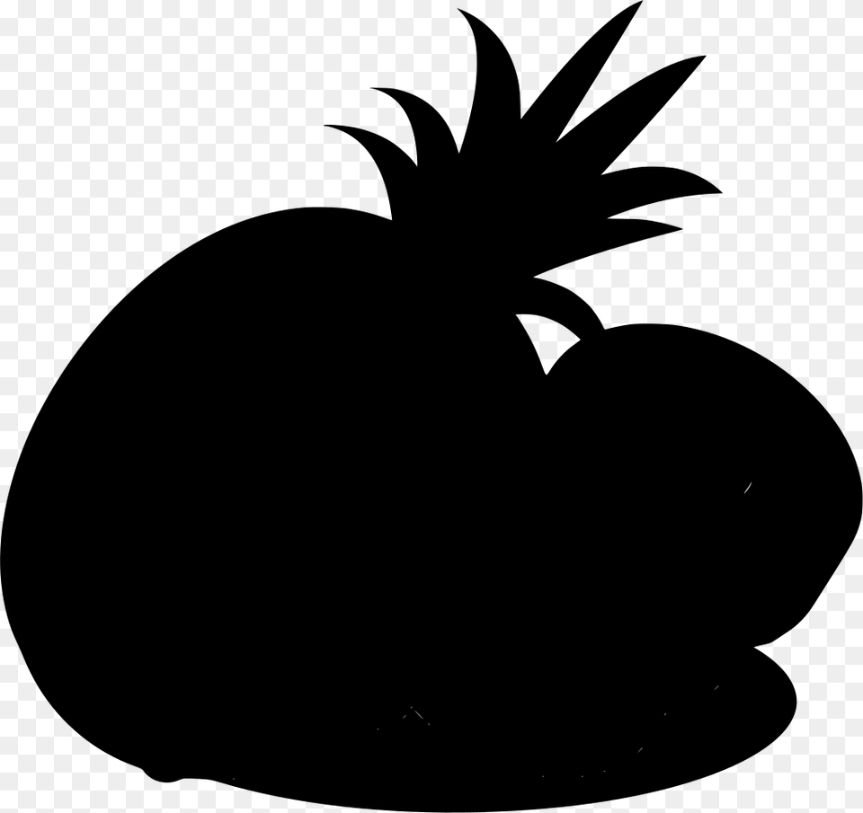 Download Pineapple, Gray Free Transparent Png