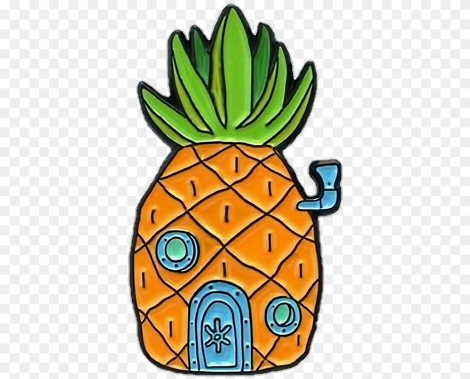 Download Pineapple Clipart Spongebob Pineapple, Food, Fruit, Plant, Produce Free Transparent Png