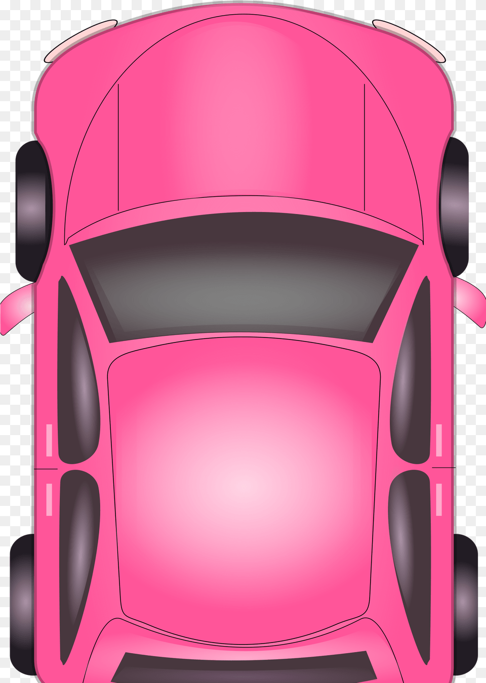 Pink Car Car Clipart Top View, Bus, Transportation, Vehicle, Mailbox Free Png Download