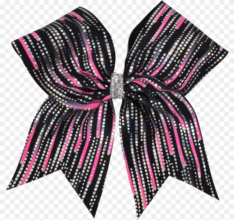 Download Pink Cascade I Love Cheer Hair Bow Pattern Dance, Accessories, Formal Wear, Tie, Clothing Png